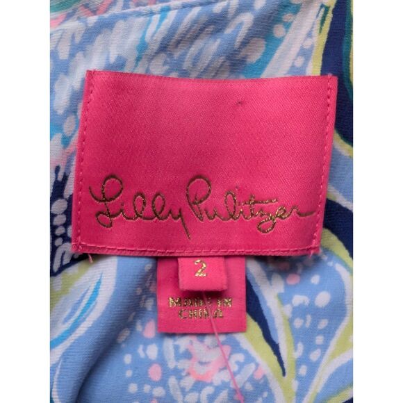 Lilly Pulitzer McKinley Maxi Dress NWT Sz 2 Tropical Print Wedding Guest Vibrant - Picture 5 of 6